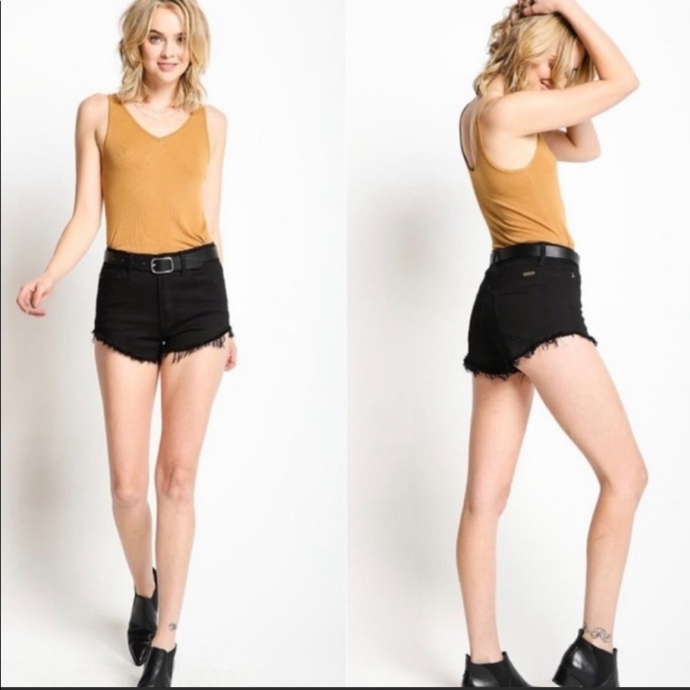 SOLD ON MERCARI KanCan Raw Hem Jean Shorts